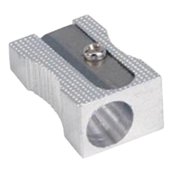 SILVER METAL SHARPENER WITH ONE HOLE